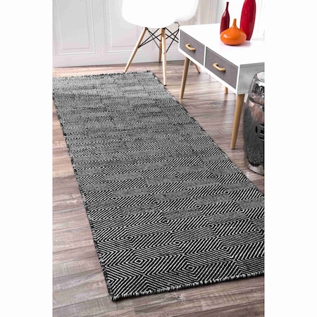 Nuloom Ago Geometric Wool Area Rug 2ft 6in x 10ft MTSF01B-26010